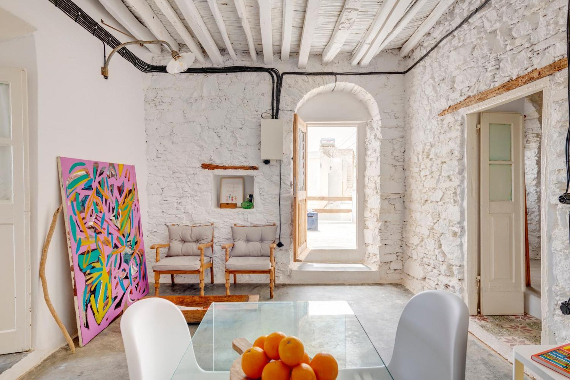 Syros Art House Villa Ano Syros Bagian luar foto